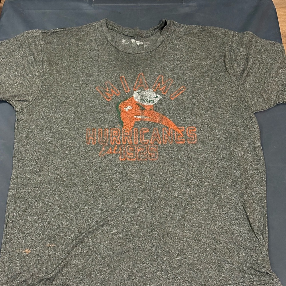Heather Gray Short Sleeve Tee with Cartoon Graphic